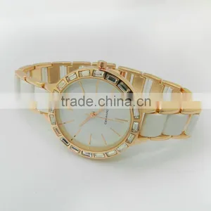New Arrival Ceramic Crystal Diamond Japan Movt Quartz Watch thumbnail-2