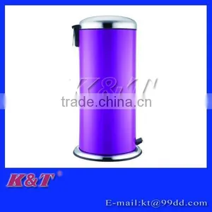Purple Color Stainless Steel Garbage Can thumbnail-1