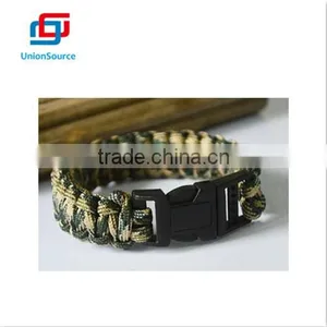 Cheap Fashion Paracord Bracelets Kit Military Emergency Survival Bracelet Men Self-rescue Parachute Cord Bracelets Many Colors thumbnail-2