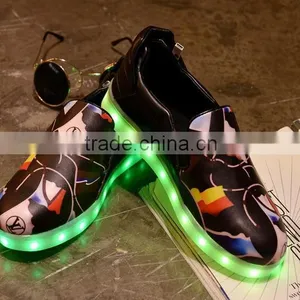 High Top LED Shoes Flashing Sneakers,Lightning Sneaker Canvas Sneaker thumbnail-4