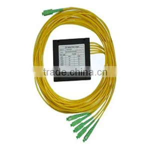 Tele-communicaiton Applicaiton---Singlemode 1*5 FBT Optical Fiber Splitter With SC APC Connectors thumbnail-1
