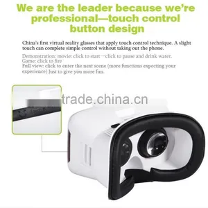 Free Sample!2015 Hot Selling Plastic VR Headset Good Price 3d Virtual Reality Headset Plastic 3d Glasses vr thumbnail-5
