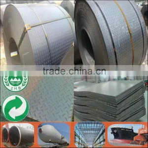 Hot Sale! Low Price! Large Stock! S235jr Q235b Ss400 St37 Checker/chequer Steel Plate Skid Steel Plate thumbnail-1