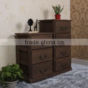 Solid Wood Bedroom Furniture Antique Nightstand Corner Table Quality Choice thumbnail-1