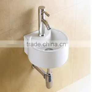 Hanging Ceramic Round Bathroom Sink thumbnail-1