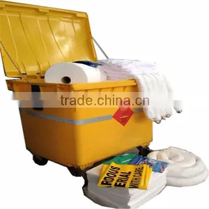 Hot Selling Largest 1100 Liter (L) Oil Only Absorb Spill Kits, MSDS, 100% PP Oil Absorbent (emergency Response) thumbnail-1