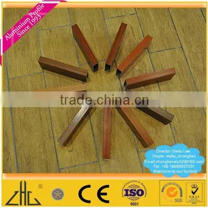 Wow!! Square Tube Aluminum Profile Rails/Aluminium Profile With Sand Blasting Treatment/wood Grain Aluminium Profile for Ceiling thumbnail-3