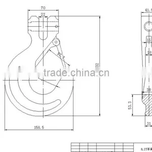 HOTSALE G80 DROP FORGED CLEVIS SLIP HOOK thumbnail-3