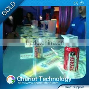 Easy Install Chariot Tables Bar Interactive Glass With Bee Background Effect thumbnail-1