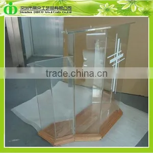 DDL-0023 ISO9001 Chinese Factory Made SGS Test Wholesale Modern Wooden Church Podium Designs thumbnail-4