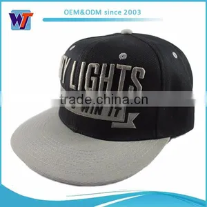 Design Your Own New Product Flat Bill 6 Panel Snapback Hat thumbnail-1