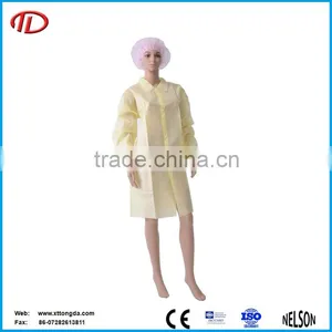 Yellow Disposable Isolation Gown thumbnail-1