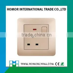 Aluminum Brush Panel South African Standard Swithed Socket With Neon thumbnail-5