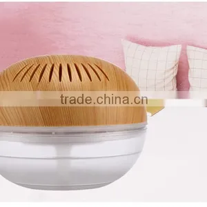 KM-02L Colorful LED Lights Wood Surface USB Air Purifier thumbnail-6