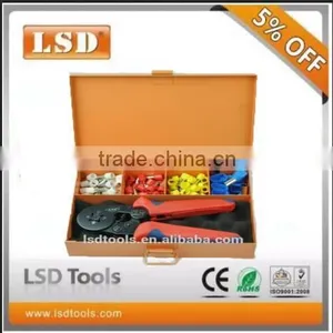 LSD Good Quilty LSC8-6-4TH Ferrule Crimper Set With Cable-end Ferrules Crimping Tool and Several Terminals Combinedin Iron Box thumbnail-1