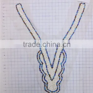 Fashion Neckline Designs With Beads LHBN-112 thumbnail-1