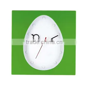 10" Square Clock Simple Style Wall Clocks YZ-3217 Green thumbnail-1