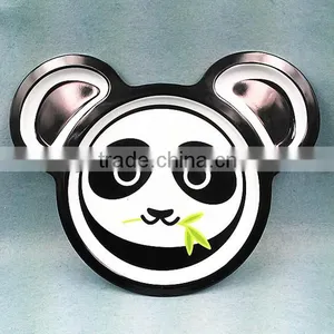 Printed Panda Head Shaped Melamine Plate thumbnail-1
