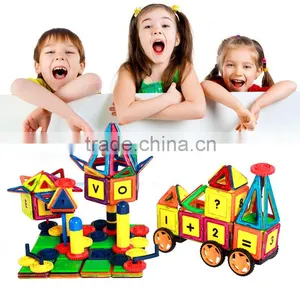 New Developed Educational Plastic Toy Magnetic Building Blocks Set 119PCS thumbnail-1