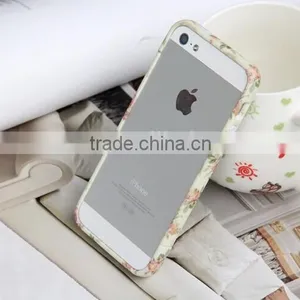 Lovely Country Style For Iphone6 Bumper Case Two Parts With Pastoralism Broken Flower thumbnail-6