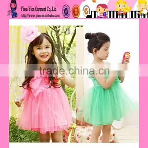 Candy Color Baby Girl Summer Dress Knee Length Baby Girl Summer Dress thumbnail-1