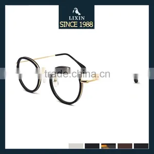 Vintage Round Lens Metal Eyeglasses Light TR90 Titanium Combination Prescription Frames Spectacle Optical Lens 2188 thumbnail-6