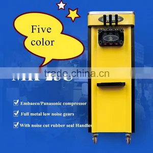 Soft Ice Cream Machine Manufacturers/New Industrial Stainless Steel Table Top Soft Serve Ice Cream Machine With 3 Flavors thumbnail-1