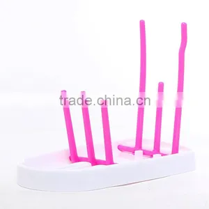 Custom BPA Free Colorful Plastic Drying Rack for Baby Water Bottle thumbnail-4