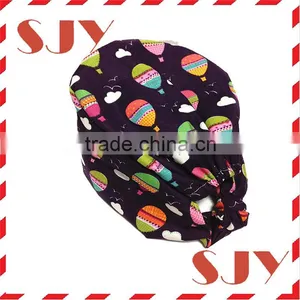 Disposable Print Doctor Cap, Surgical Cap With Elastic Back thumbnail-1