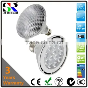 Par30 E26 E27 Wide Angle Frosted Diffused Milky pc Cover Waterproof IP65 Led Dimmable Par30 Spot Bulb Light thumbnail-2