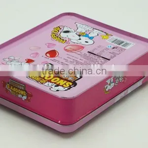 Snoopy Cartoon Candy Chocolate Gift Tin Metal Box for Kids thumbnail-4