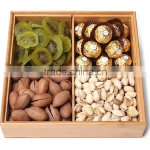 Fujian Xingyuan Bamboo Material Dry Fruit Tray, Candy Box With Lid thumbnail-1