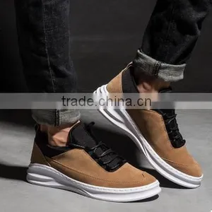 Synthetic Leather High Shoes Men Casual Leather Upper Shoe thumbnail-2