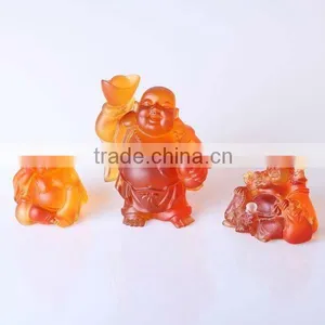 Three Laughing Buddha Sculptures thumbnail-1
