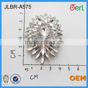 Lovely Large Crystal Brooch for Garment Accessories thumbnail-3