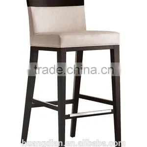 China Bar and Restaurant Furniture Export Wholesale Wooden High Bar Stool Chair thumbnail-1