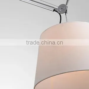 Modern Ceiling Foldable Stainless Fabric Shade Desk Lamp thumbnail-6