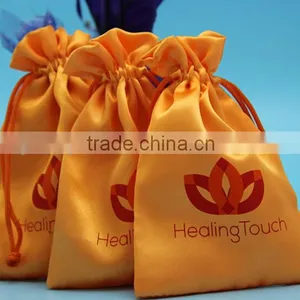 Soft Satin Black Drawstring Pouch for Jewelery Soap Herbs Buttons Favor Bag thumbnail-1