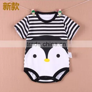 Body Romper Baby Clothes Piece Dress Clothing Triangular Short Sleeved Summer Romper for New Born thumbnail-2