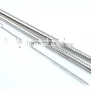 Hot Sale Stainless Steel Straws for Drink 6 Pcs With 2 Cleaner Brush Cleaning Brush Included thumbnail-6