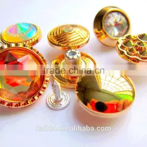 Shiry Gold Color Button thumbnail-1