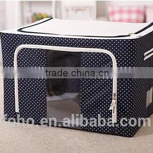 Fabric Storage Bags Wholesale Custom Collapsible Storage Box Zipper Storage Bag for Toys thumbnail-3