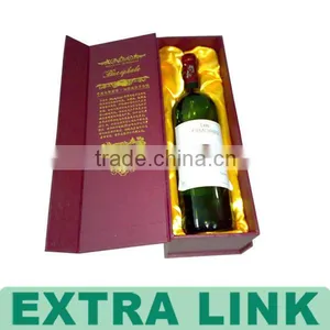 Wholesale Red Cardboard Luxury Fancy Handmade Paper Bulk Wine Box thumbnail-1