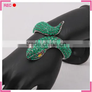 New Model Bangles Green Color, Snake Shaped Bracelets and Bangles for Big Wrist thumbnail-2