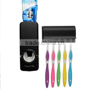 Touch me Automatic Toothpaste Dispenser With Tooth Brush Holders 5 Pieces thumbnail-1