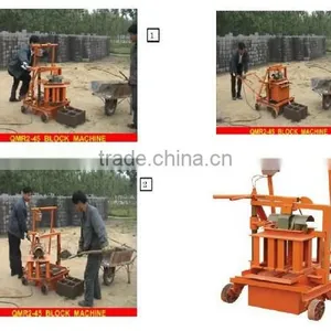 QMR2-45 Manual Compressed Earth Block Machine Small Manual Cement Interlock Brick Machine/ Manual Fly Ash Brick thumbnail-6