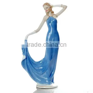 Ceramic Crafts, Female Statue, Lovely Fashion Figurine thumbnail-1
