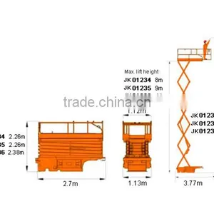 Movable Vehicular Scissor Lift Work Platform thumbnail-3