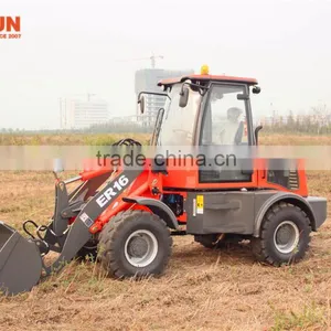 Qingdao Everun New Agricultural Machines ER16 Graaple Forks Loader With Electric Joystick thumbnail-3