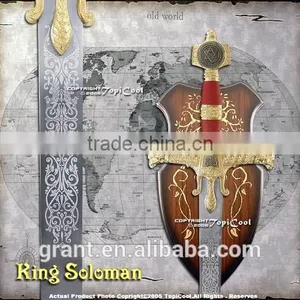 47.5" Overall, Roman Sword, Cast Aluminum Handle, With Wooden Plaque thumbnail-6